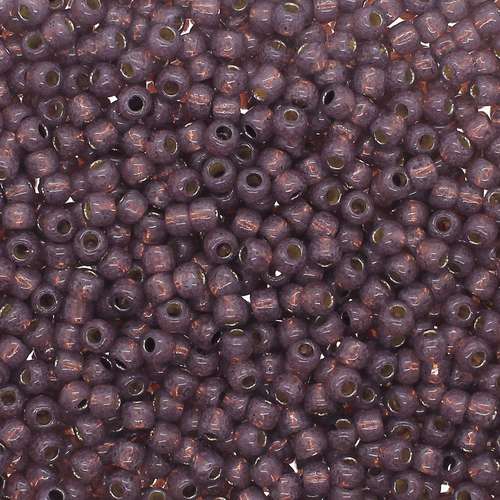 Toho Size 8 Seed Beads 10g - PF Silver Milky Nutmeg