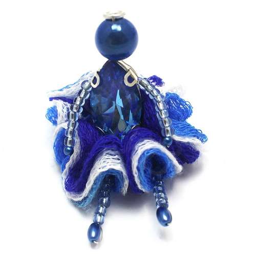 Lady Rivoli Kit blue jewelry making kit — DIY set with beads and instructions for creating handmade jewelry