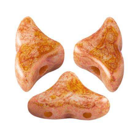 Helios Puca Beads 10g - Opq Salmon Spotted