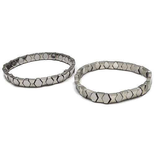 Hematite bracelet bundle rhodium bracelet making kit — DIY set with beads and instructions for creating handmade jewelry