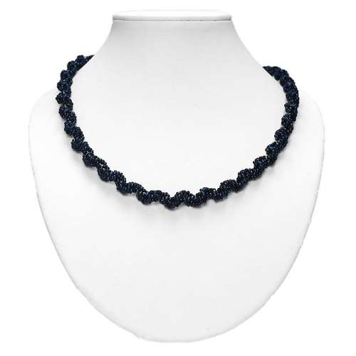 Spiral Staircase with Miniduo's navy jewelry making kit — DIY set with beads and instructions for creating handmade jewelry