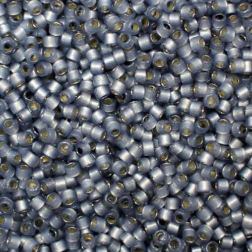 Toho Treasure Size 11 5g - PF Silver Milky Montana Blue