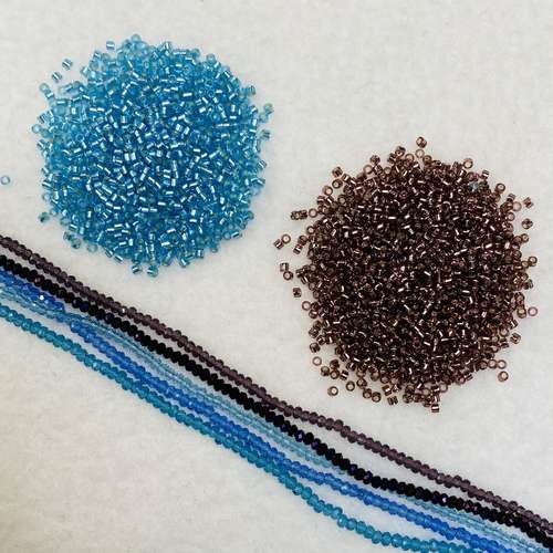 Crystal Herringbone Bracelet Bundle Makes 10 sky bracelet making kit — DIY set with beads and instructions for creating handmade jewelry