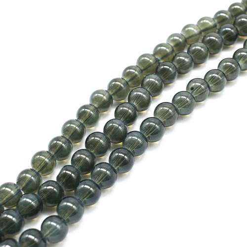 Milky Glass Beads 8mm - Green