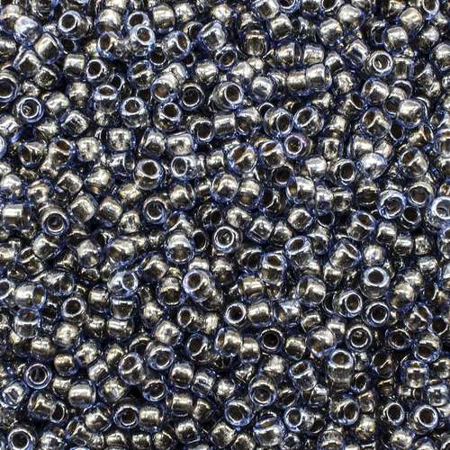 Toho Size 8 Seed Beads 10g - Gold Lt Montana Blue