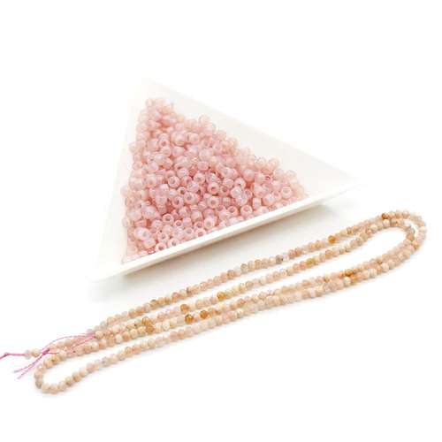 Beaded Ring pink opal jewelry making kit — DIY set with beads and instructions for creating handmade jewelry