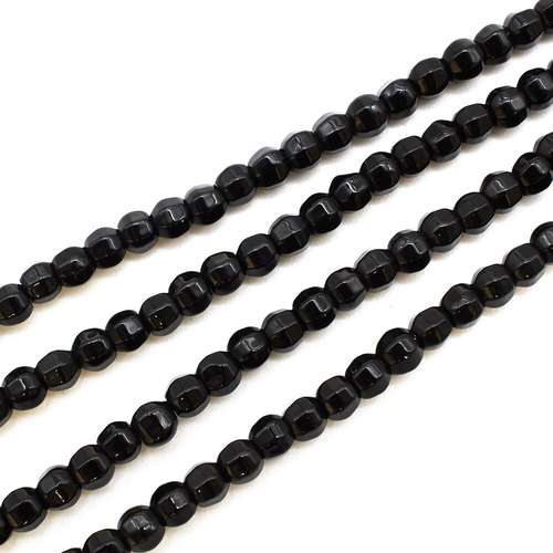 Synthetic Onyx Watermelon Round Beads 4mm