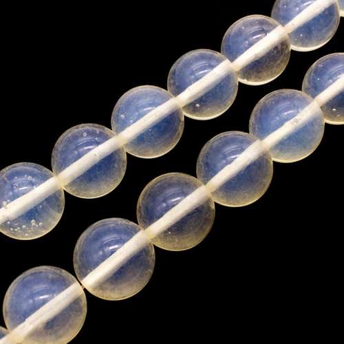 Opal Translucent Cream Round - 14mm
