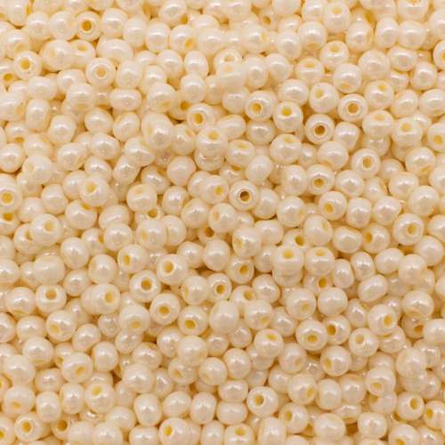 size 8 FGB glass seed beads shell colours pearl — 50g pack, ideal for bead weaving, embroidery, and jewelry making