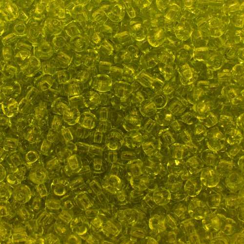 size 8 FGB glass seed beads transparent mojito — 50g pack, ideal for bead weaving, embroidery, and jewelry making
