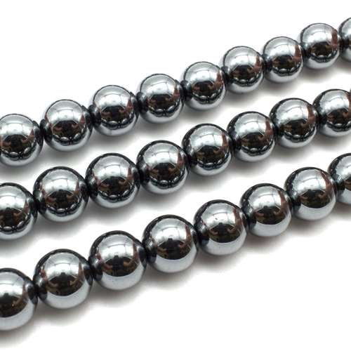 12mm hematite beads — for jewelry making, crafting, and beadwork projects