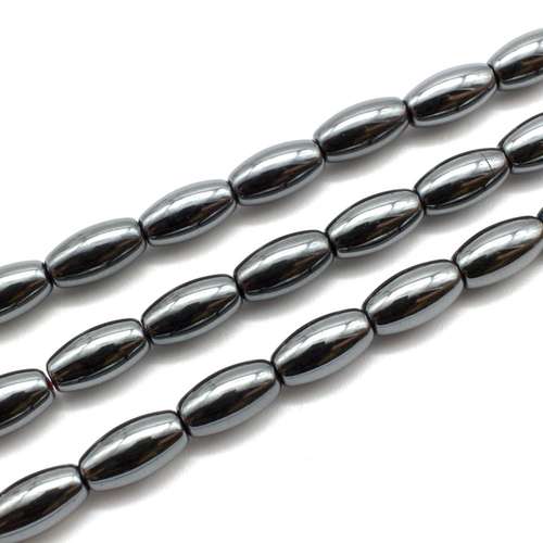 6x12mm hematite beads — for jewelry making, crafting, and beadwork projects