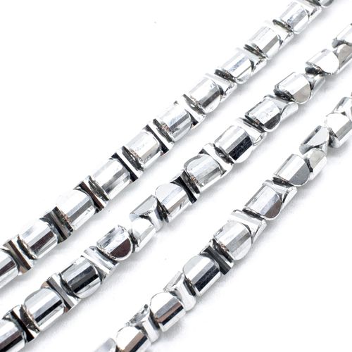 6mm crystal beads silver plate, pack of 30 — plated finish, ideal for jewelry making and beadwork