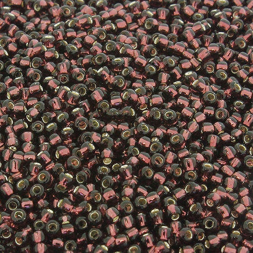 Toho Size 11 Seed Beads 10g - Silver Lined Amethyst