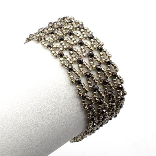 Diane Bracelet black diamond bracelet making kit — DIY set with beads and instructions for creating handmade jewelry