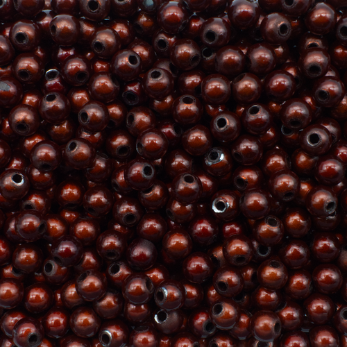 5mm Miracle acrylic round beads 5mm 80pcs round dark brown — pack of 80, reflective 3D-effect beads ideal for jewelry making, crafts, and…
