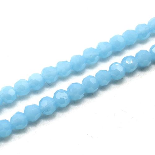 4mm crystal beads baby blue — faceted for jewelry making and beadwork
