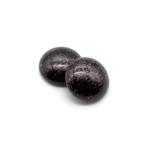 Par Puca Cabochon - 18mm - Metallic Mat Dark Violet