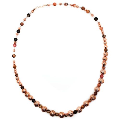 Lava Bead Jewellery rose gold jewelry making kit — DIY set with beads and instructions for creating handmade jewelry