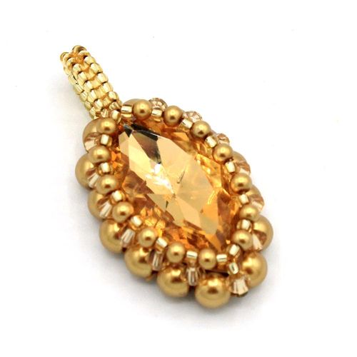 Eye of a Storm Pendant Make 3 - Dark Gold