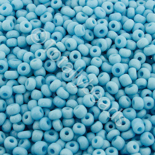Seed Beads Opaque Turquoise - Size 8 100g