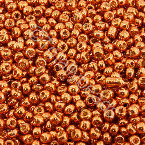 Seed Beads Metallic Copper - Size 8 100g