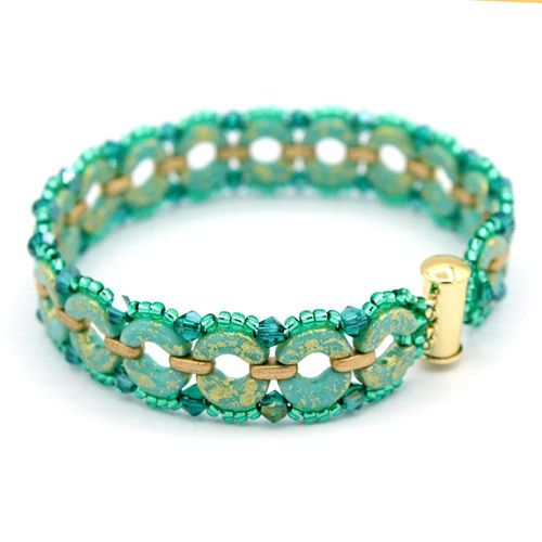Sybil Arcos Bracelet turquoise bracelet making kit — DIY set with beads and instructions for creating handmade jewelry