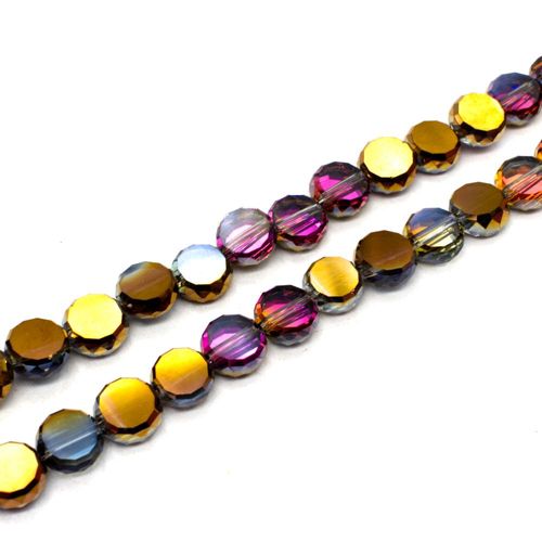 10mm crystal beads majestic pink, pack of 10 — faceted for jewelry making and beadwork
