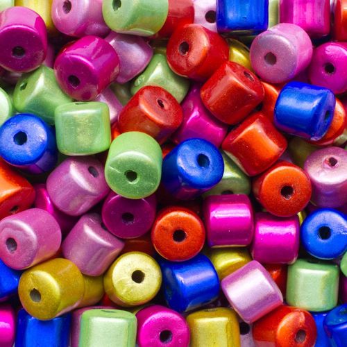 8mm Miracle acrylic round beads 8mm drum mixed 30pcs — pack of 30, reflective 3D-effect beads ideal for jewelry making, crafts, and decor…