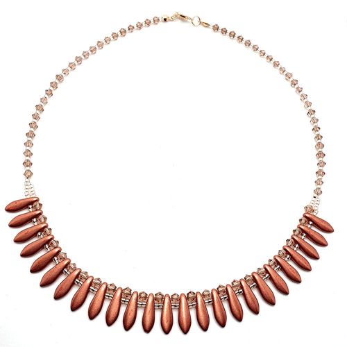 Freya Necklace Beads Only amethyst dahlia necklace making kit — DIY set with beads and instructions for creating handmade jewelry