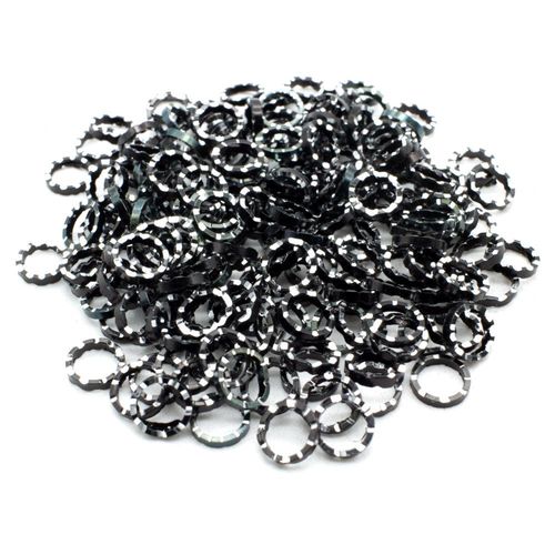 Aluminium Coloured Rings 8mm Black 10pcs for jewellery making