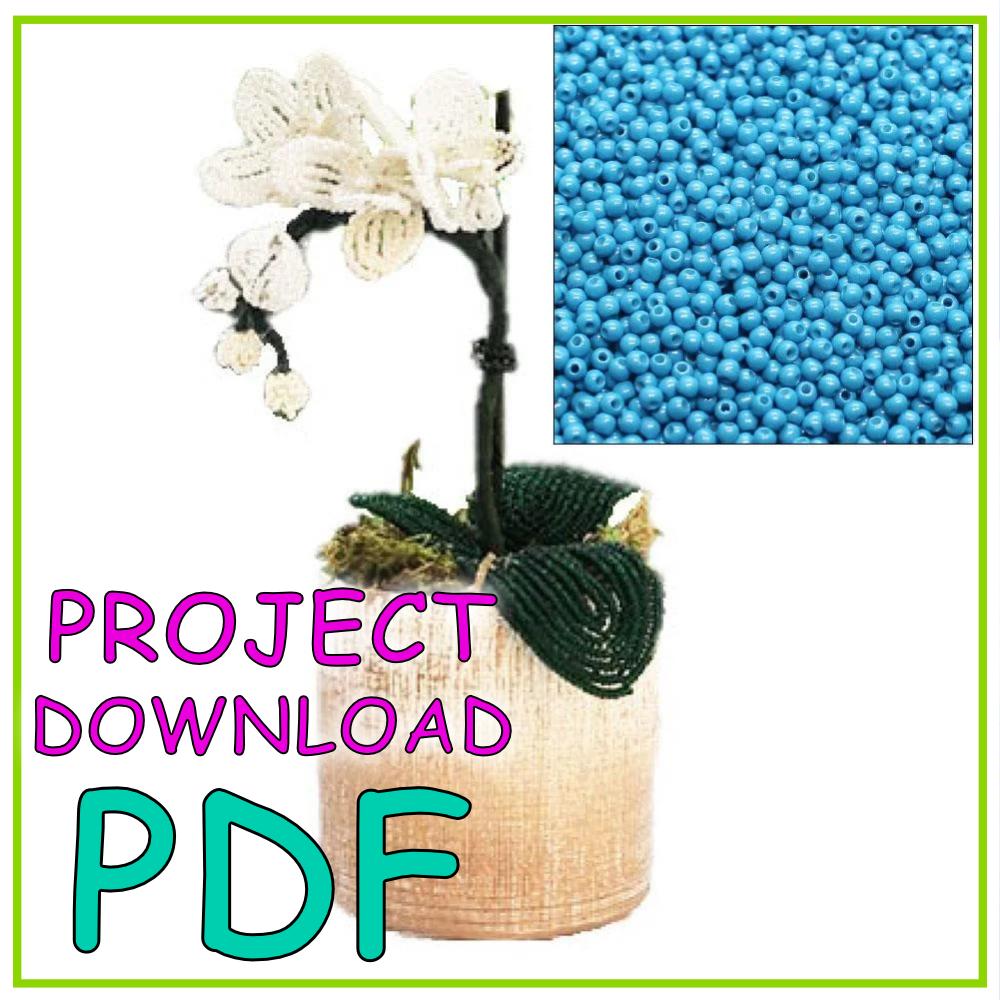 Beaded Orchid PDF Download for jewellery making