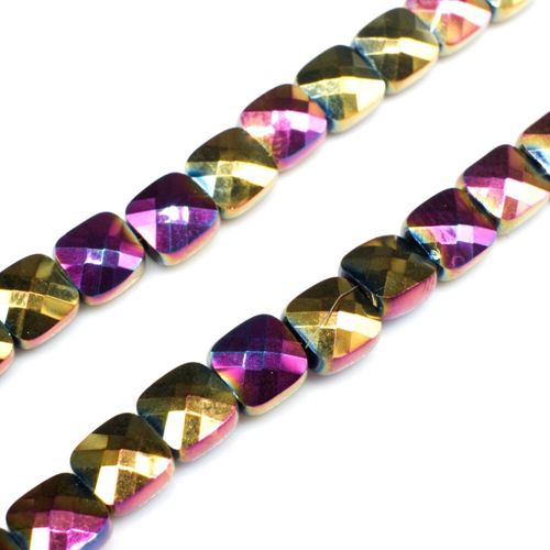 6mm crystal beads rainbow, pack of 20 — faceted for jewelry making and beadwork