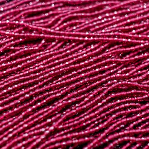 1.5mm crystal beads plum — faceted for jewelry making and beadwork