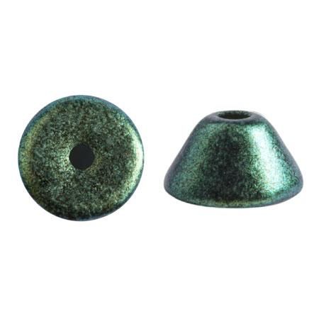 Konos Puca Beads 5g - Metallic Mat Green Turquoise
