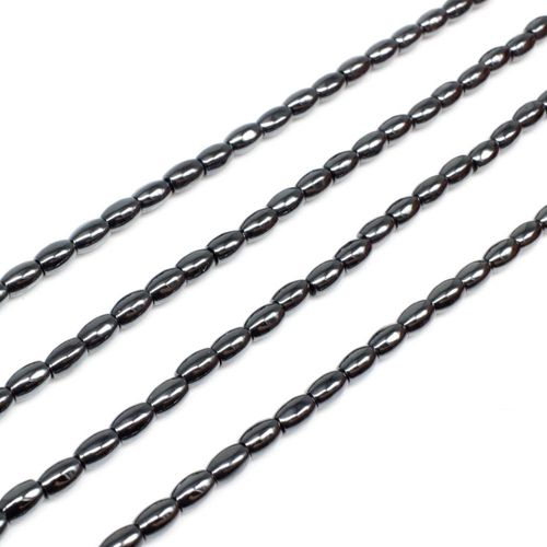 3x5mm hematite beads — for jewelry making, crafting, and beadwork projects