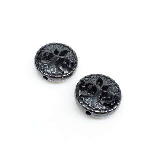 12mm hematite beads — for jewelry making, crafting, and beadwork projects