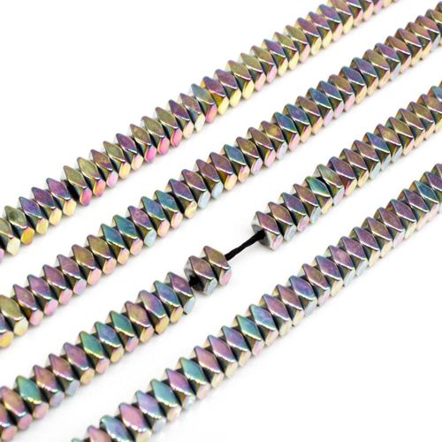 4x2mm hematite beads — for jewelry making, crafting, and beadwork projects