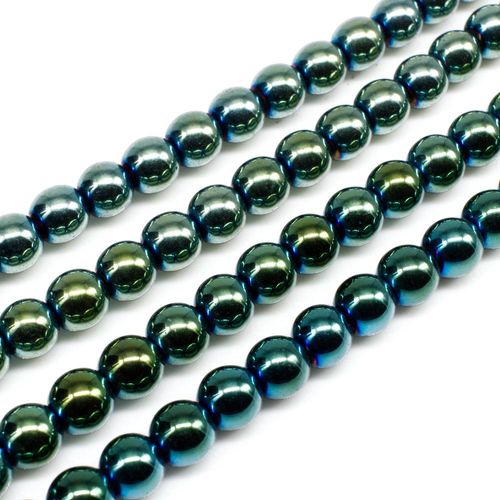6mm hematite beads — for jewelry making, crafting, and beadwork projects
