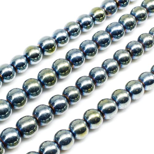 6mm hematite beads — for jewelry making, crafting, and beadwork projects