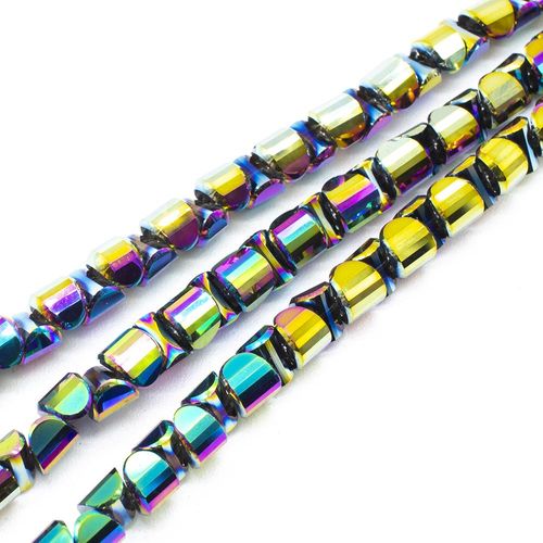 6mm crystal beads rainbow, pack of 30 — faceted for jewelry making and beadwork