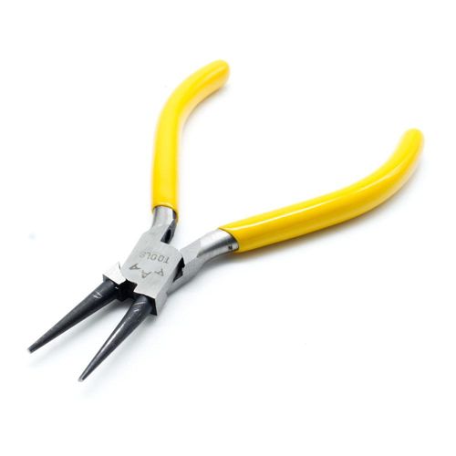 Pliers Round Nose Yellow Handle 130mm for jewellery making
