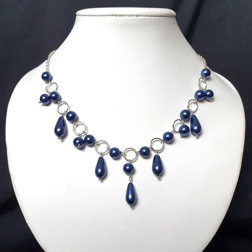 Rebecca Necklace Makes 3 montanna silver necklace making kit — DIY set with beads and instructions for creating handmade jewelry