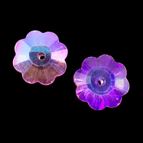14mm resin Rivoli stone 14mm — faceted round crystal-style cabochon ideal for jewelry making, settings, and crafts