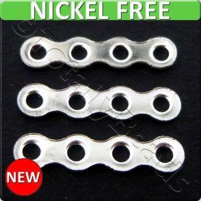 Iron Spacer Bar 4-hole - 30pcs