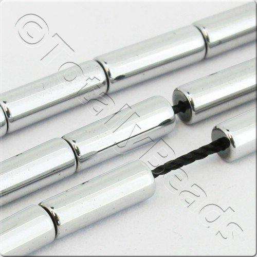 3x9mm hematite beads — for jewelry making, crafting, and beadwork projects