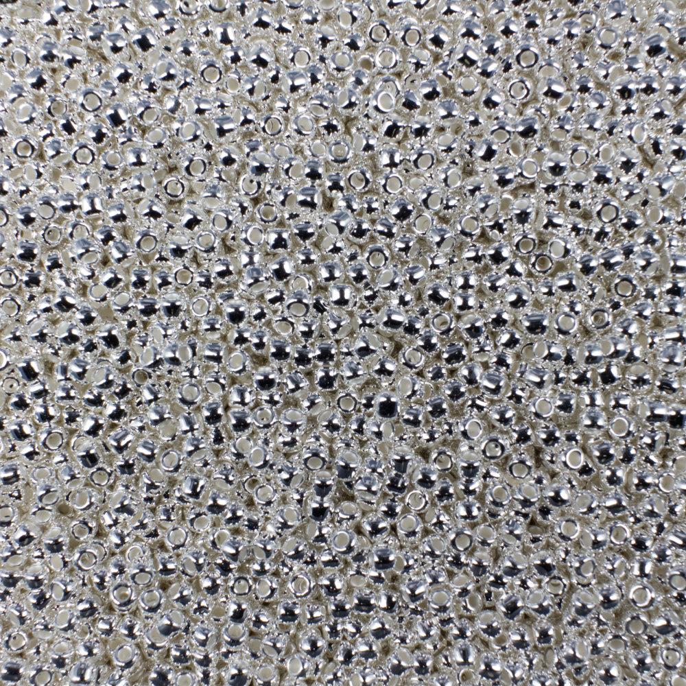 Toho Size 11 Seed Beads 5g Silver Plated 2mm for jewellery making