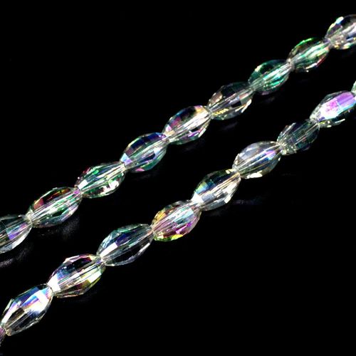 5mm crystal beads electric green, pack of 60 — faceted for jewelry making and beadwork