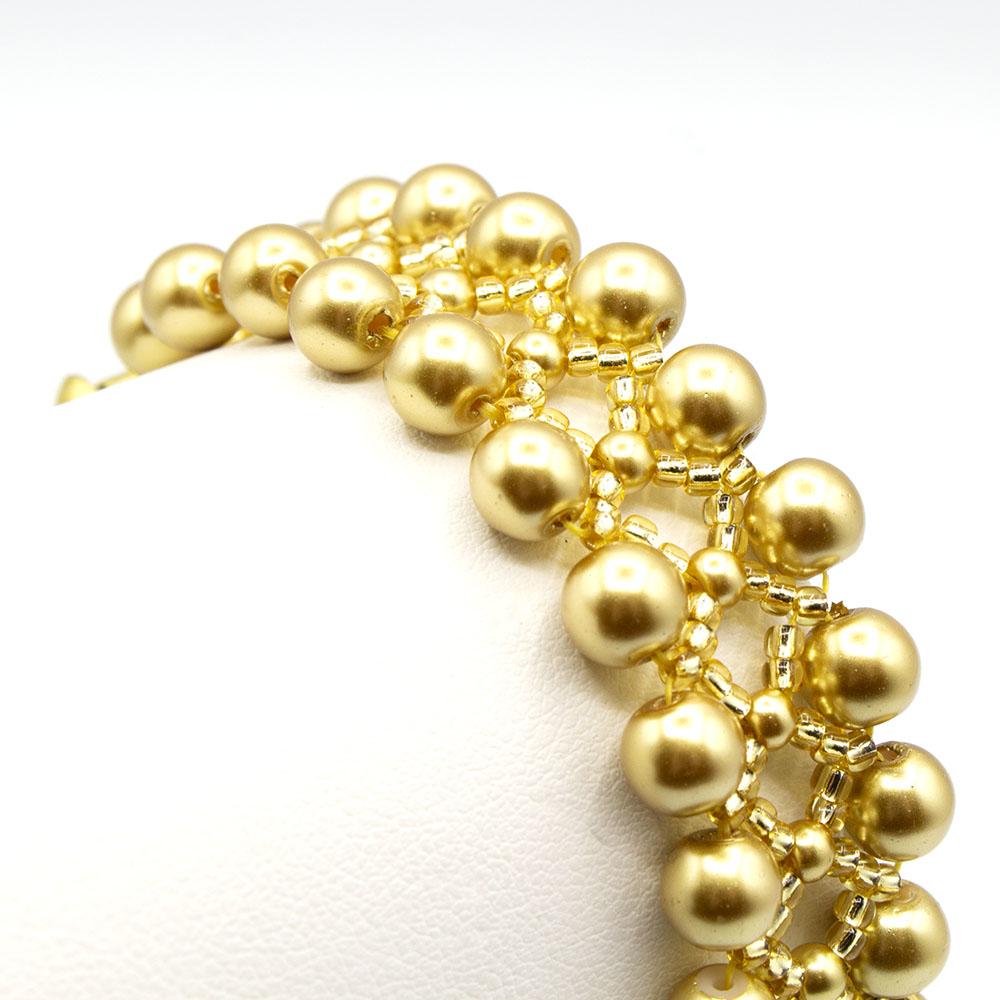 Serenity Bracelet ivory topaz bracelet making kit — DIY set with beads and instructions for creating handmade jewelry