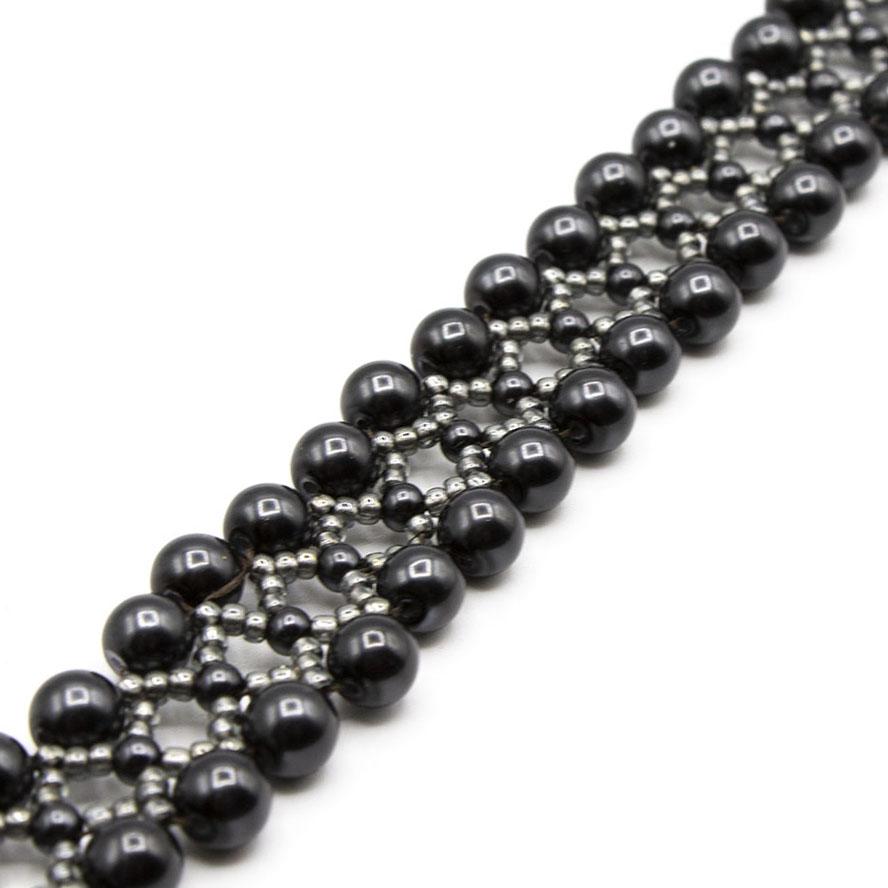 Serenity Bracelet charcoal smoke bracelet making kit — DIY set with beads and instructions for creating handmade jewelry